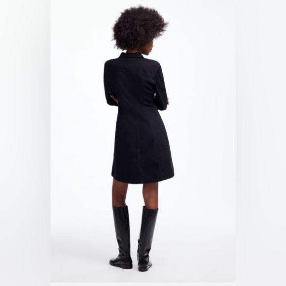 Madewell Denim Seamed Mini Dress - Picture 4 of 10